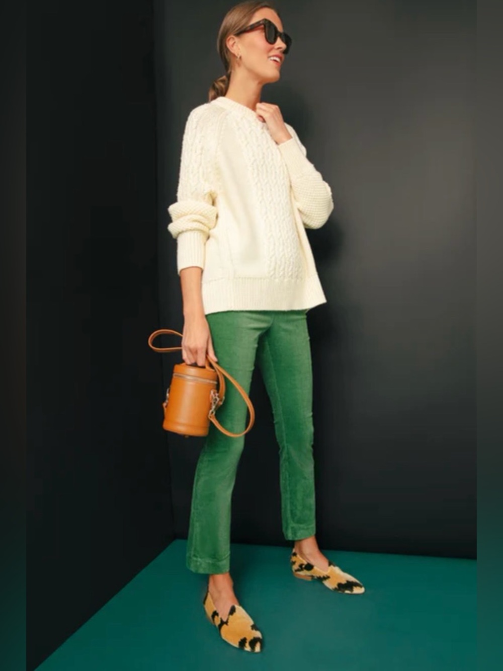 Tuckernuck Green Velvet Ankle Jeans